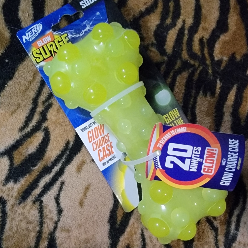 Nerf Dog Glow Bone Toy Med/large